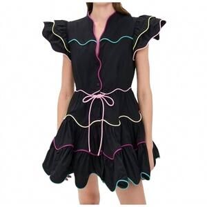 NEW CELIA B baba cay dress short in multi